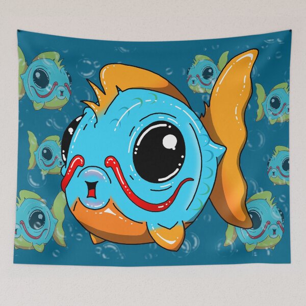 Item preview, Big Eyed Blue Fishy designed and sold by Katrina Montgomery.