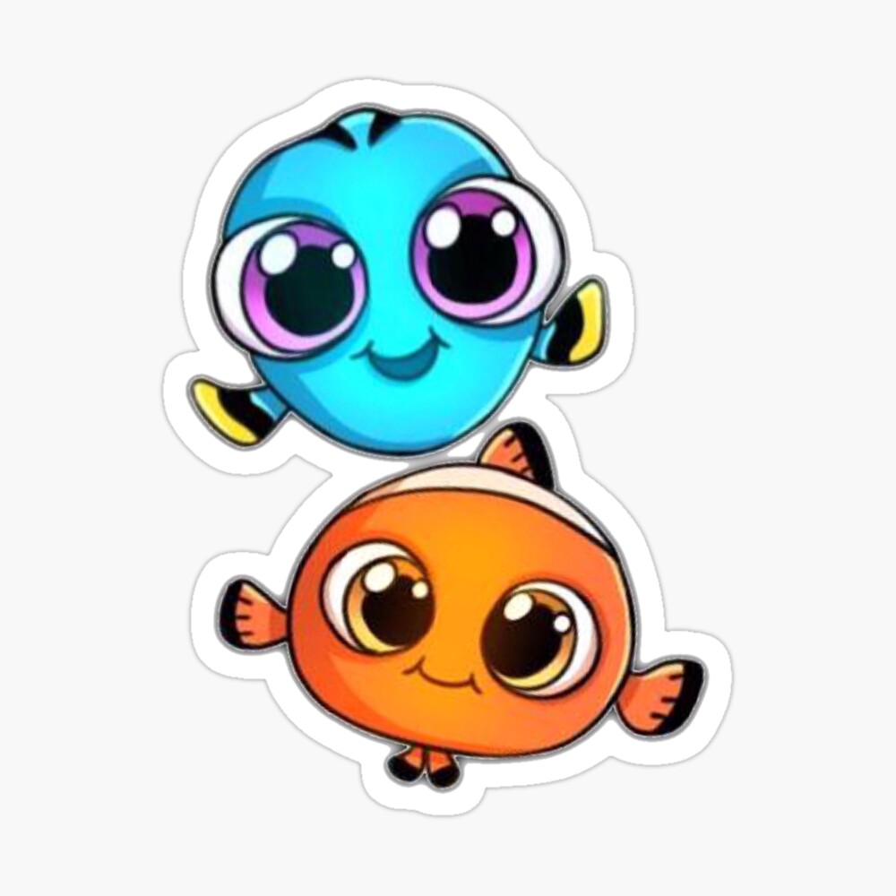 Dory Nemo Sticker By Beckajane Redbubble