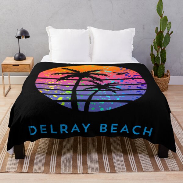 Item preview, Delray Beach Palm Tree Sunset Family Vacation Souvenir Long Sleeve designed and sold by GodivaShop.