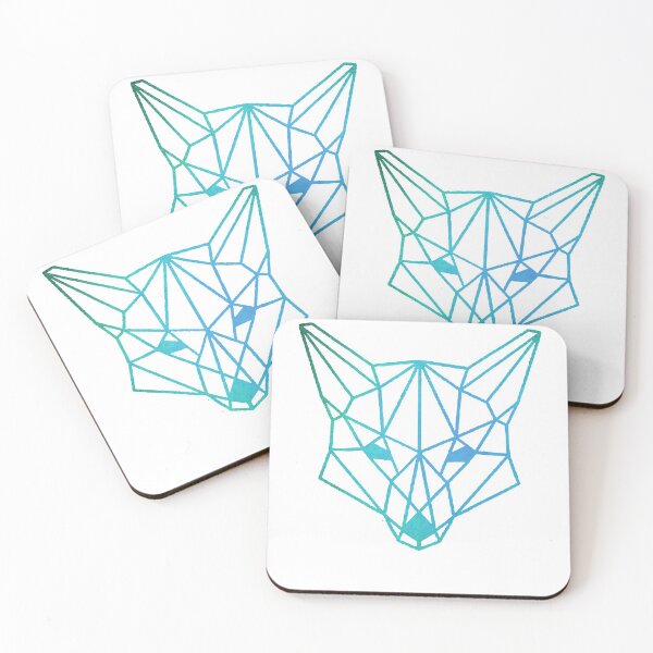 Item preview, Blue Geometric Fox designed and sold by Only4sometimes.