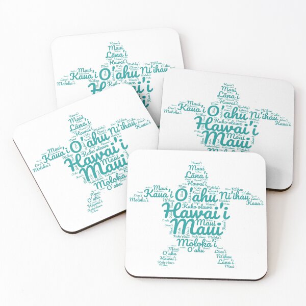 Item preview, Hawaiian Islands Sea Turtle Word Art designed and sold by peachycrossing.