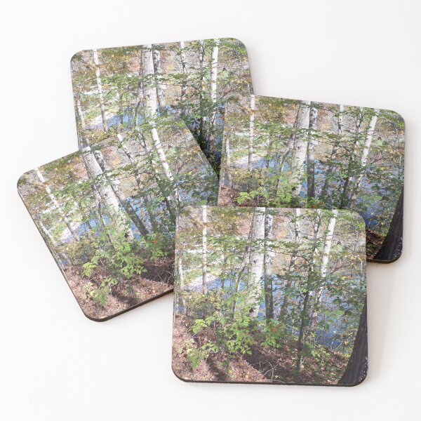 Item preview, Trees on a hill by the lake designed and sold by AlicesArtistry.