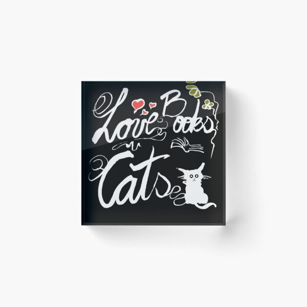 Item preview, Love,  books and  cats designed and sold by manuelunsui.