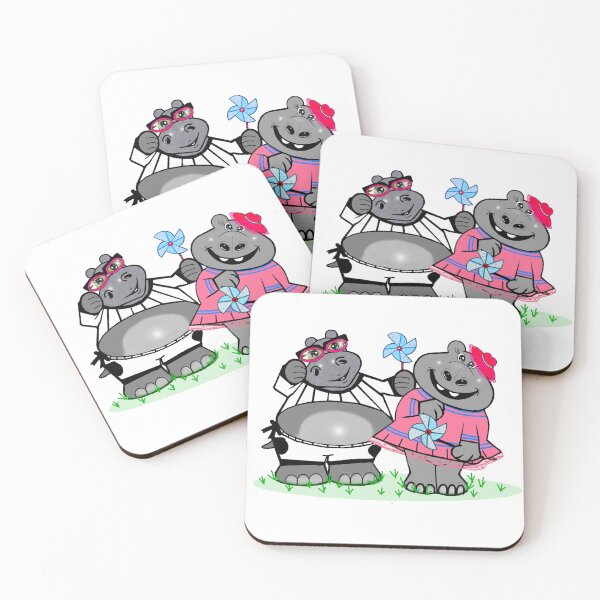 Item preview, Hippos with windmills designed and sold by Shirley cute art .