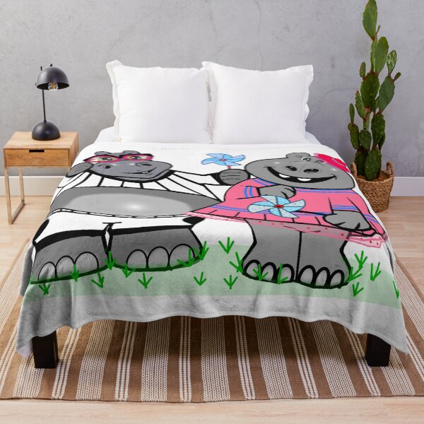 Item preview, Hippos with windmills designed and sold by Shirley cute art .
