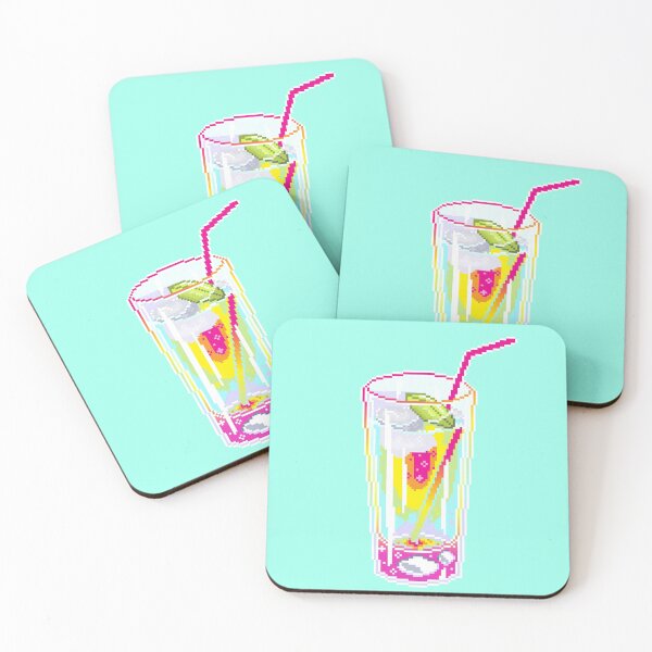Item preview, Beautiful Kawaii Pixel Art Rainbow Drink designed and sold by JKawaiiCo.