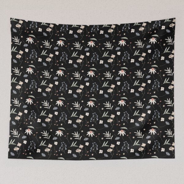 Item preview, Hand-painted watercolor pressed flowers pattern designed and sold by sirineab.