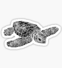 Sea Turtle Watercolor Art Sticker