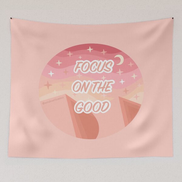 Item preview, geometric positive mountains focus on the good designed and sold by WindnWillowsCo.