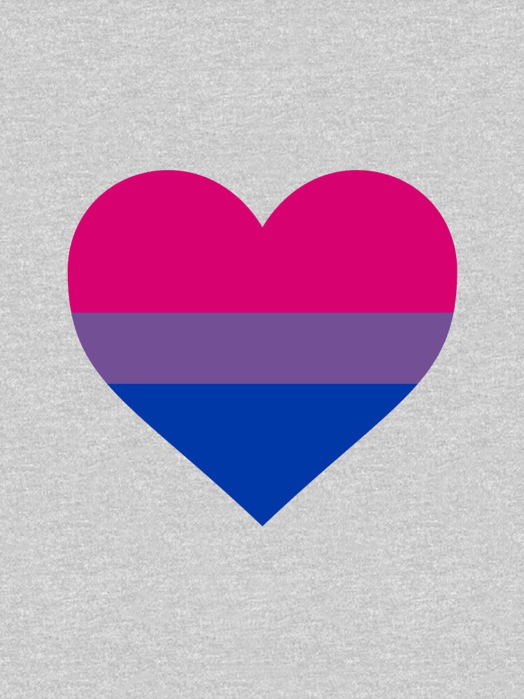 Bisexual Pride Flag Heart Shape Pullover Hoodie By Seren0 Redbubble
