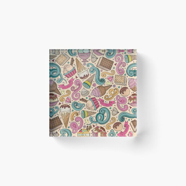Item preview, Colorful Ice cream seamless pattern, Ice Cream Pattern designed and sold by graphic-genie.