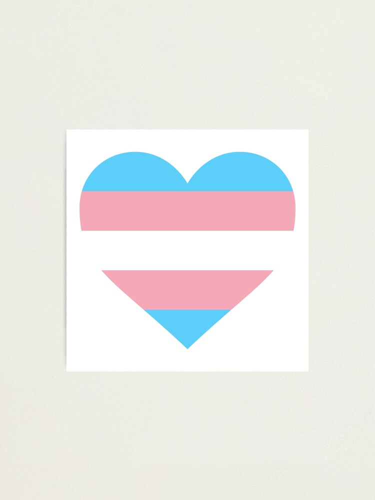 Trans Flag Heart Sticker