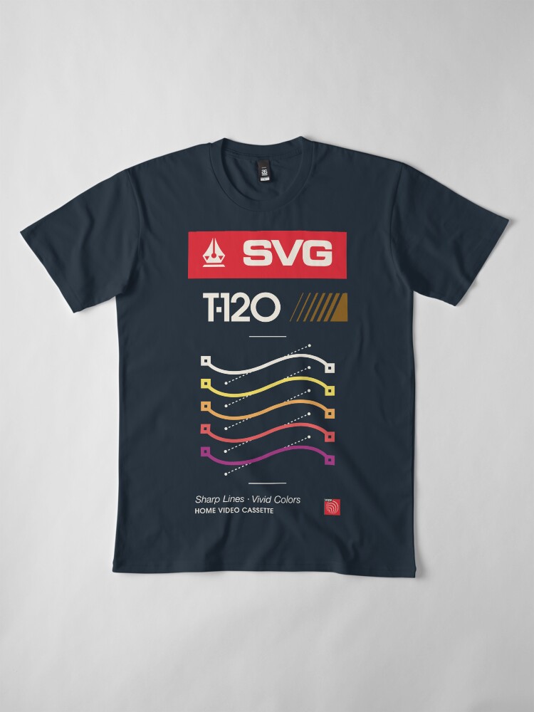 Thumbnail 4 of 6, Premium T-Shirt, Retro Blank VHS SVG designed and sold by ckirknielsen.