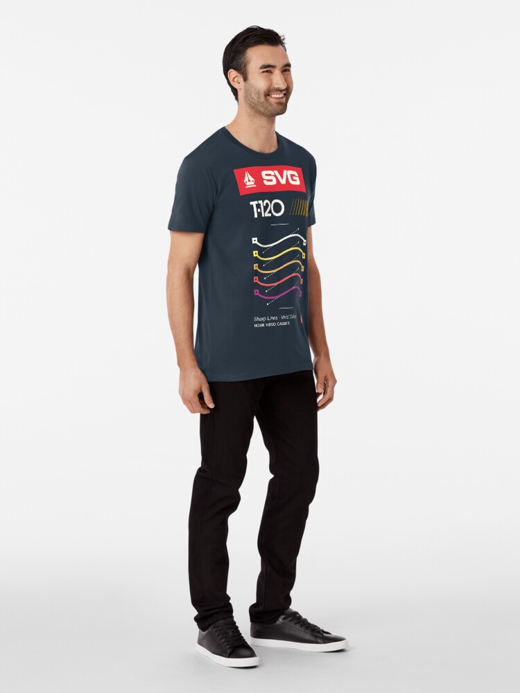 Thumbnail 3 of 6, Premium T-Shirt, Retro Blank VHS SVG designed and sold by ckirknielsen.