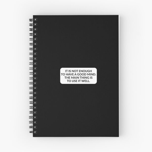 Item preview, It is not enough to have a good mind - philosophy quotes designed and sold by Inspirationmotivation.