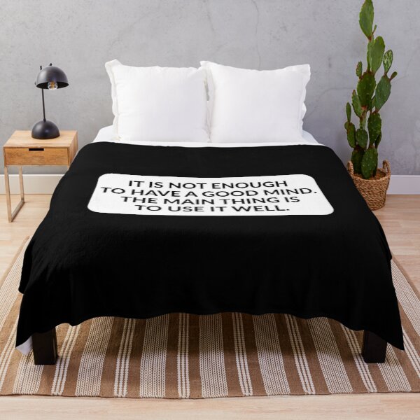 Item preview, It is not enough to have a good mind - philosophy quotes designed and sold by Inspirationmotivation.
