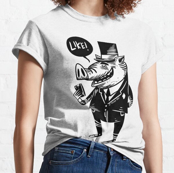 Social Pig. Camiseta clásica