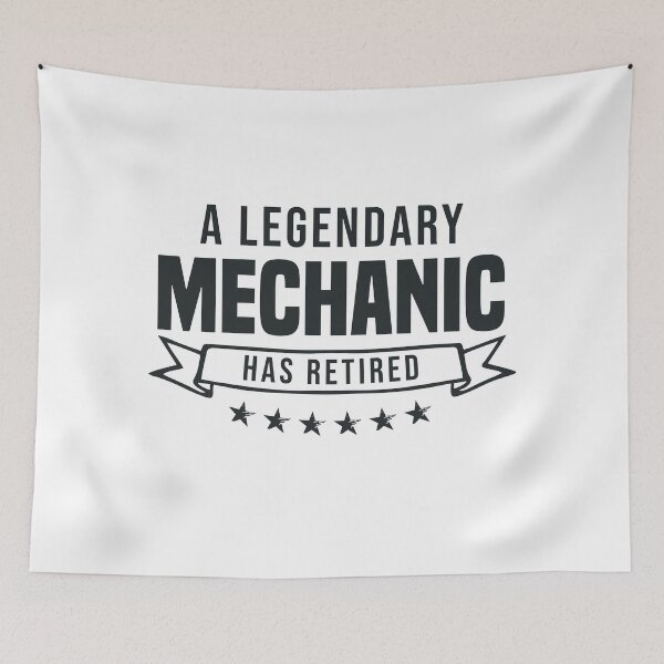 Item preview, A Legendary Mechanic has retired designed and sold by redblackline.
