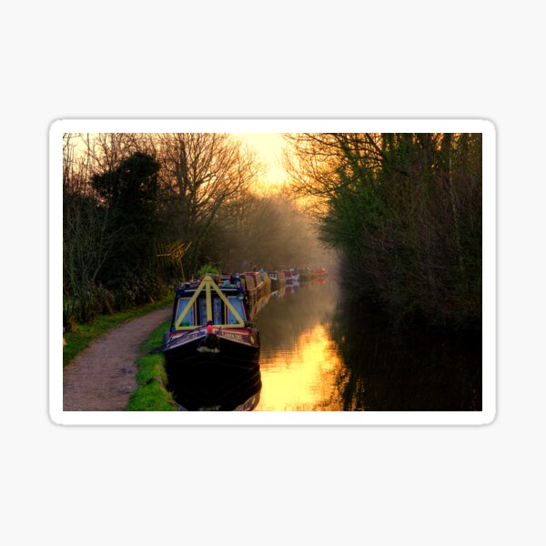 Canal Sunset Sticker