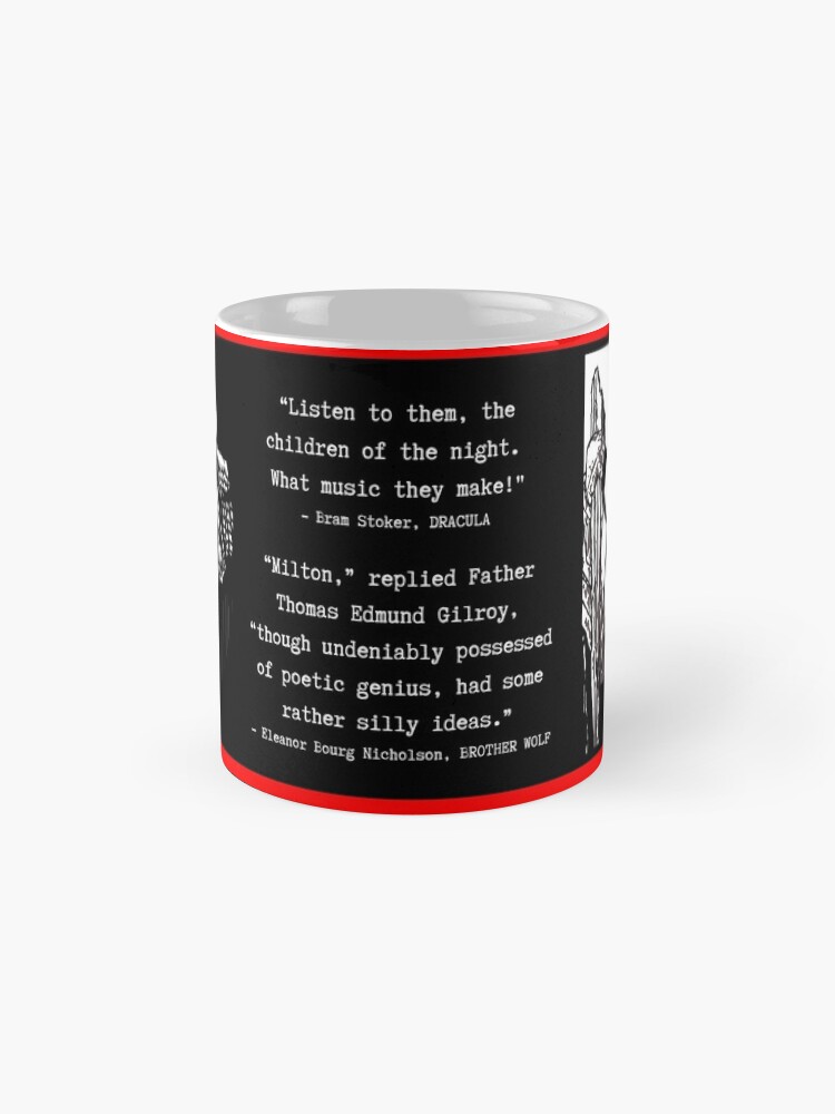 Thumbnail 4 of 6, Coffee Mug, Brother Wolf mug designed and sold by Eleanor Nicholson.