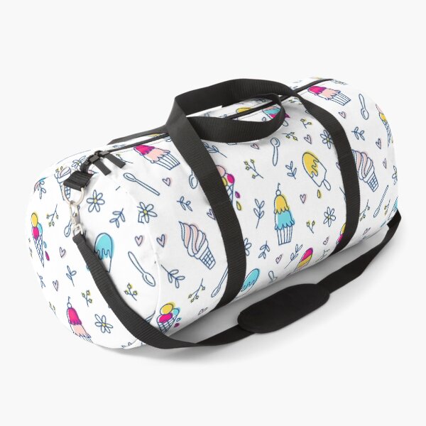 Item preview, Ice cream and botanical seamless pattern on White background, Ice Cream Pattern designed and sold by graphic-genie.