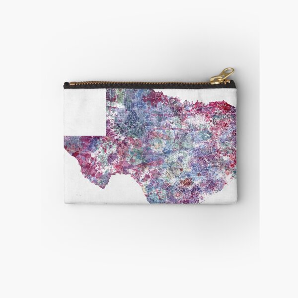 Item preview, Texas map cold colors designed and sold by MapMapMaps.