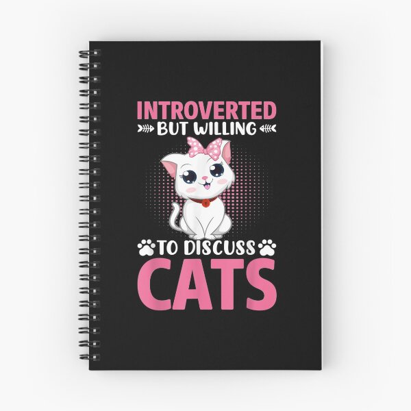 Item preview, Introverted But Willing To Discuss Cats Cat Lovers Cat Cute  designed and sold by CuthbertShop.