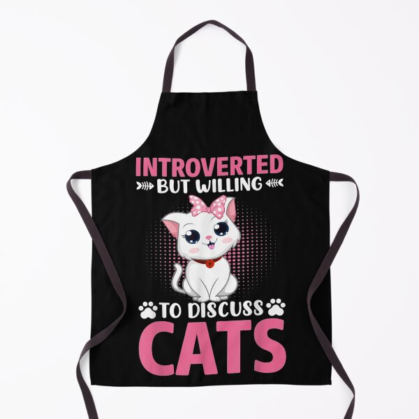 Item preview, Introverted But Willing To Discuss Cats Cat Lovers Cat Cute designed and sold by CuthbertShop.