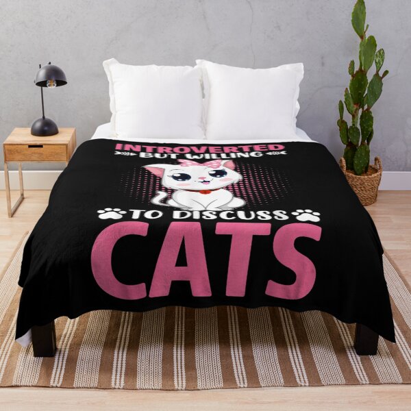 Item preview, Introverted But Willing To Discuss Cats Cat Lovers Cat Cute designed and sold by CuthbertShop.