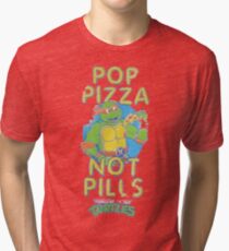 Camiseta de tejido mixto Pop Pizza Not Pills