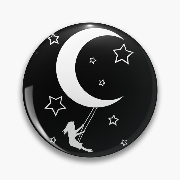 Item preview, Girl Swinging on a Crescent Moon  designed and sold by Atouke.