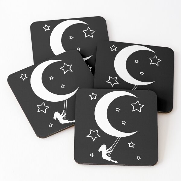 Item preview, Girl Swinging on a Crescent Moon  designed and sold by Atouke.
