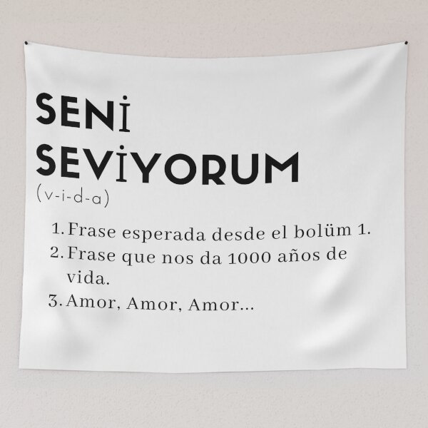 Item preview, Seni seviyorum designed and sold by ElianaTorres.