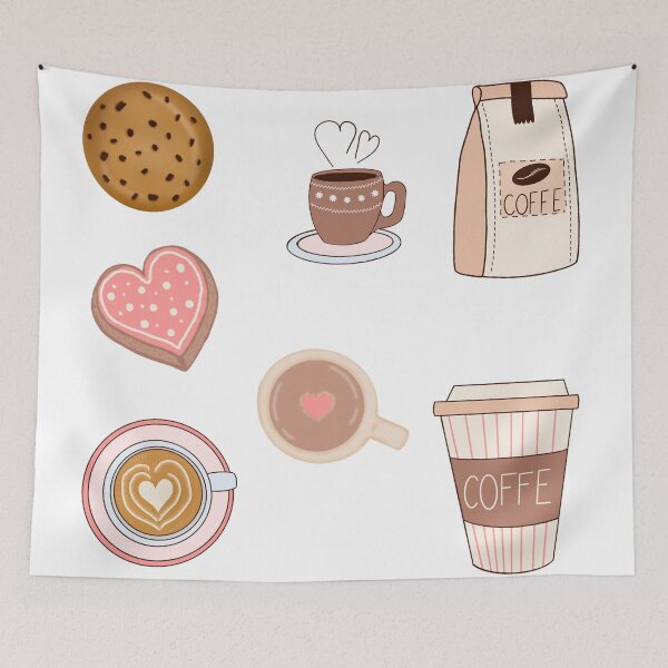 Item preview, Coffee "Sticker Pack" Sticker designed and sold by RetroPlaceee.