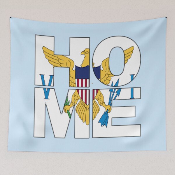 Item preview, U S Virgin Islands Flag Collection Spelling HOME - Soca Mode designed and sold by Soca-Mode.