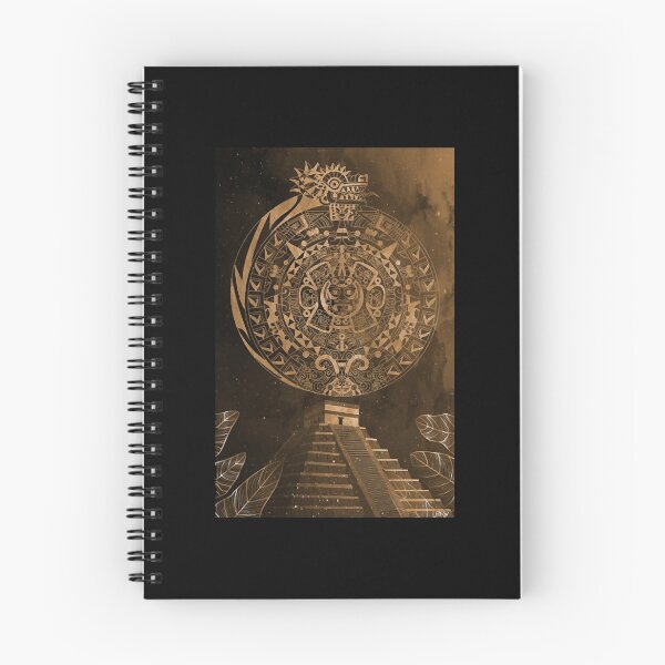 Item preview, the aztec calendar in dragon quetzalcoatl night in brown  designed and sold by Blassingyar.