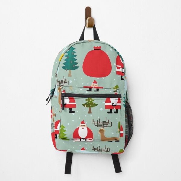 Item preview, Primitive Country Christmas Theme Pattern - Santa, Christmas Trees, Christmas Presents Collage designed and sold by silviaol.