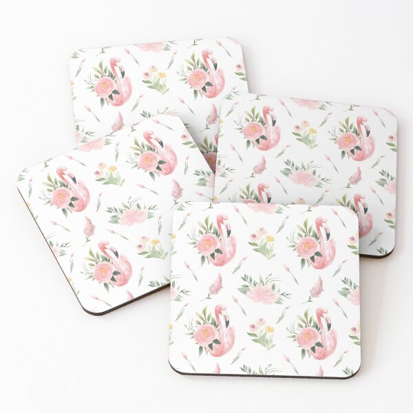 Item preview, Flamingo and Roses designed and sold by CayeThomson.