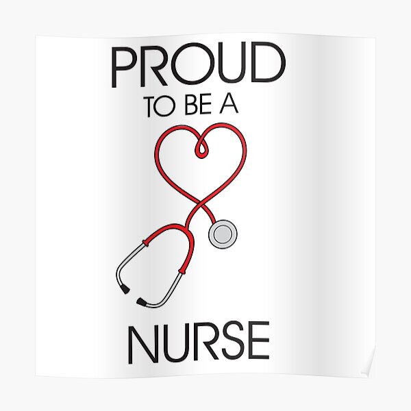 Proud to be a nurse Poster