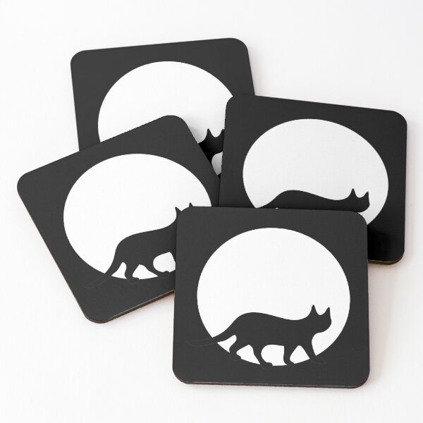 Item preview, Black Cat in Front of the Full Moon Halloween designed and sold by llevine2934.