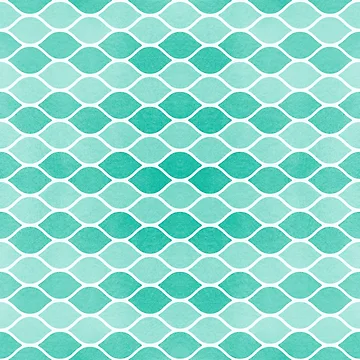 Artwork thumbnail, Turquoise Wavy Pattern by ChelleCreate