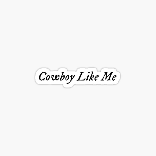 cowboy-like-me-taylor-swift-evermore-lyric-sticker-for-sale-by