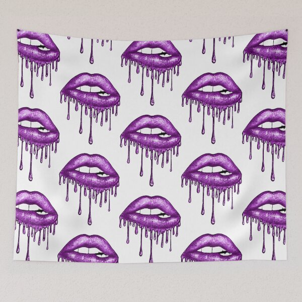 Item preview, Goteo de labios morados designed and sold by ezemannan.