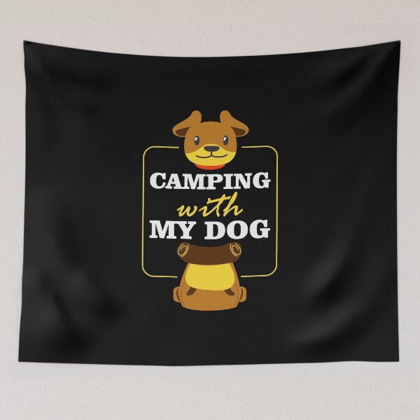Item preview, Cute design fitting for people who like camping with dogs who loves Camping with my Dog designed and sold by awCurve.