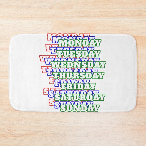 Item preview, Weekdays designed and sold by Kreative4.