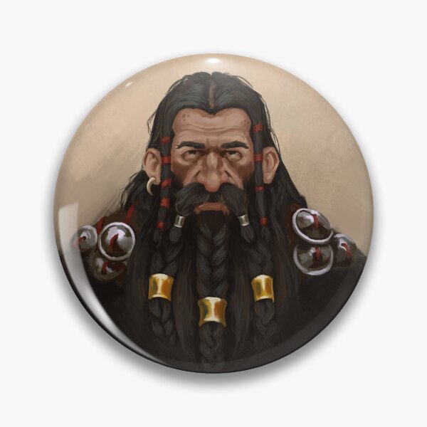 Item preview, Barbarian Dwarf With Braided Beard designed and sold by MonstersofRoll.
