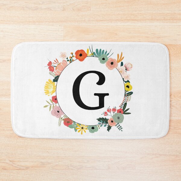 Item preview, Letter G Monogram with Flowers designed and sold by ShirleyDee.