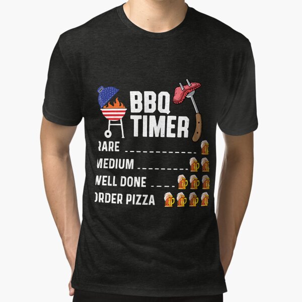 BBQ timer, rare, medium, well done, order pizza, funny apron