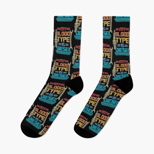 Item preview, Retro My Blood Type Is Diesel Vintage Mechanic Trucker Puns  designed and sold by ashkankett.