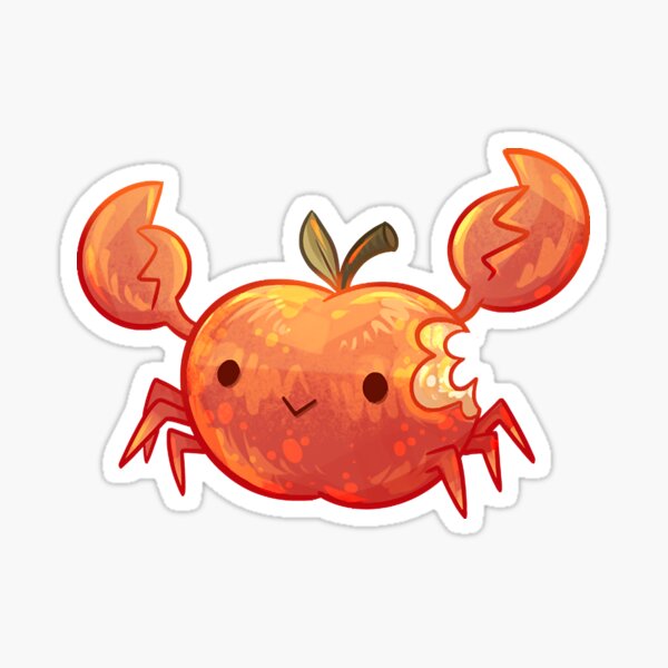 "Crab Apple Food Pun " Sticker for Sale by amariedona Redbubble